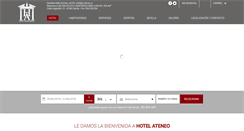 Desktop Screenshot of hotelateneosevilla.com