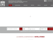 Tablet Screenshot of hotelateneosevilla.com